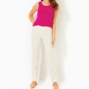 🍨 NWT Rare Lilly Pulitzer 32" Declynn Polished High Rise Straight Leg Pant 🍨